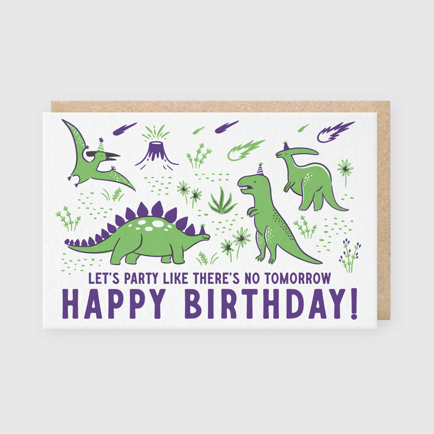 Birthday Dinosaurs Greeting Card