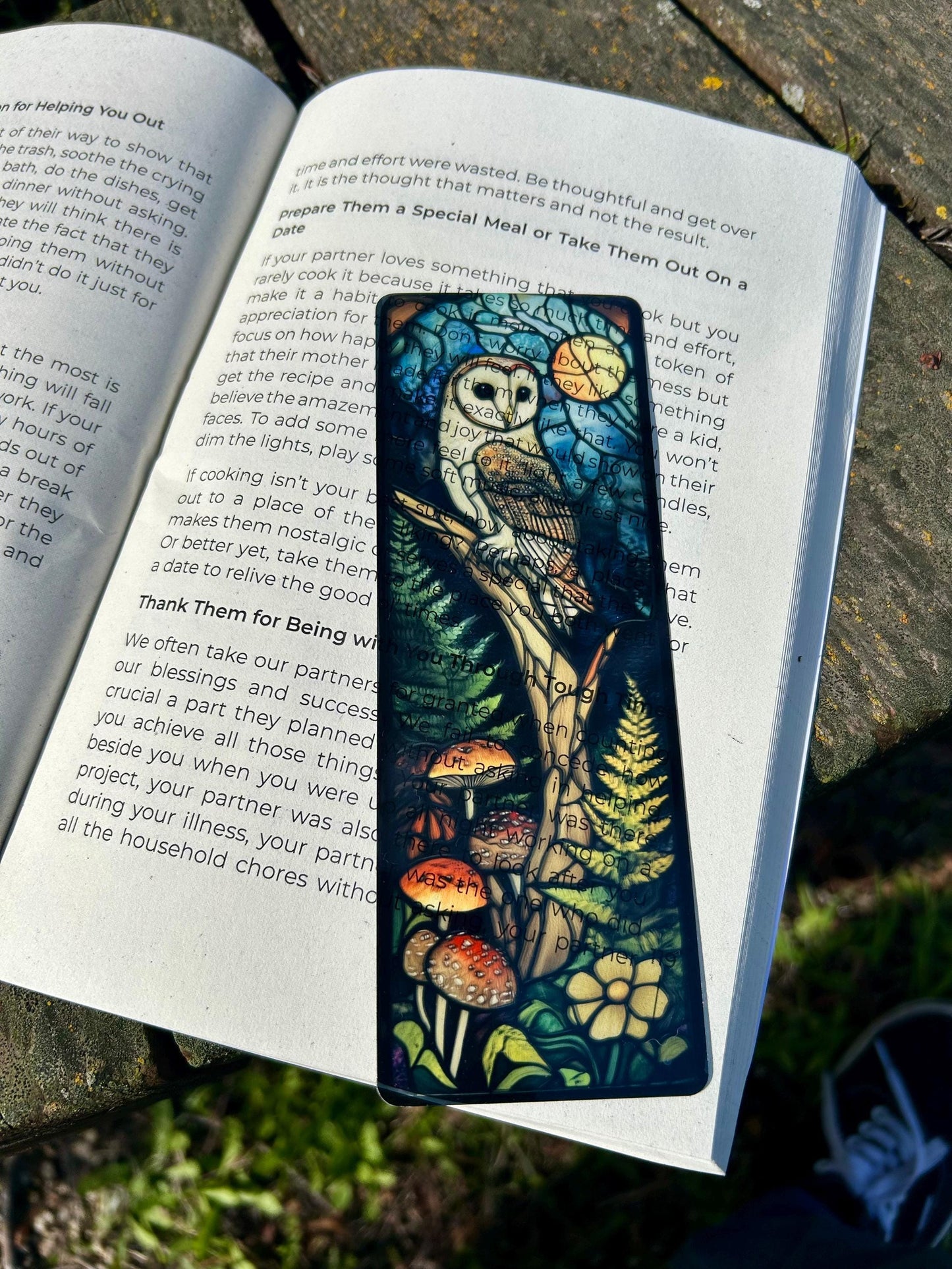 Magical Night Owl Forest Bookmark - Enchanting Owl, Moon and Forest Theme, Perfect for Owl Lovers, Book Lovers, Nature Enthusiasts
