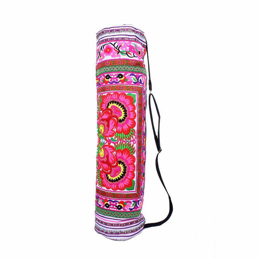 Happy Birds Embroidered Hmong Yoga Bag - Thailand