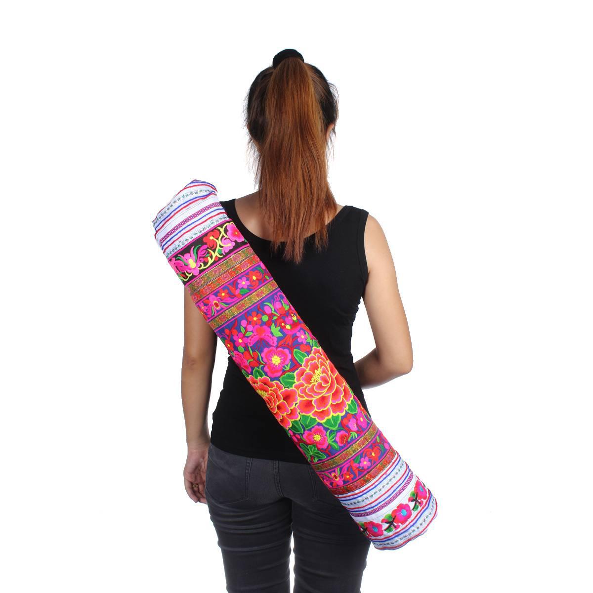 Happy Birds Embroidered Hmong Yoga Bag - Thailand