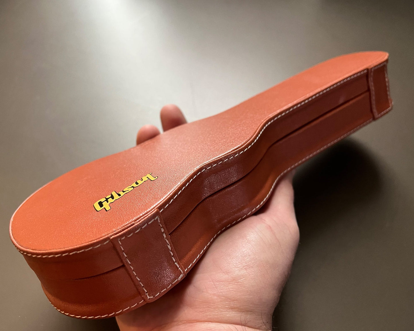 Miniature Gibson Les Paul Original Hardshell Case Brown - 1:4 Scale