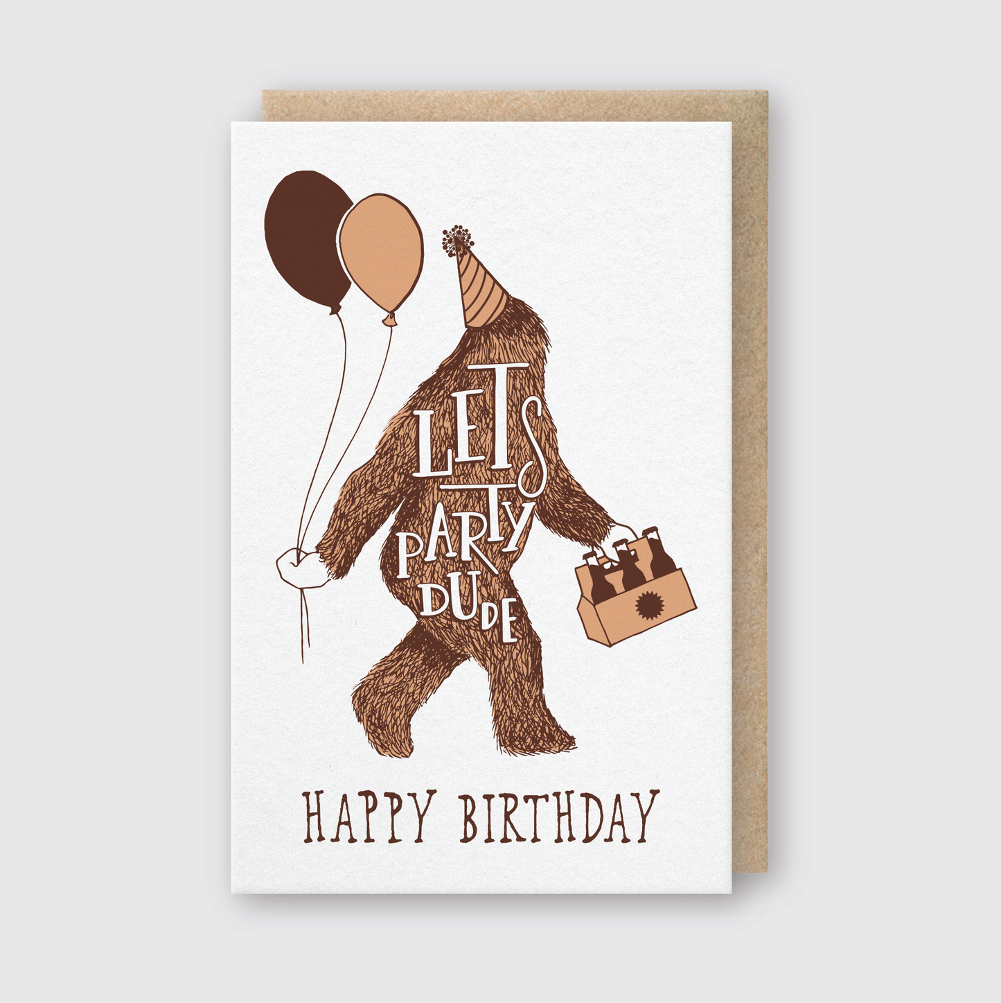 Happy Birthday Sasquatch Greeting Card Greeting Card