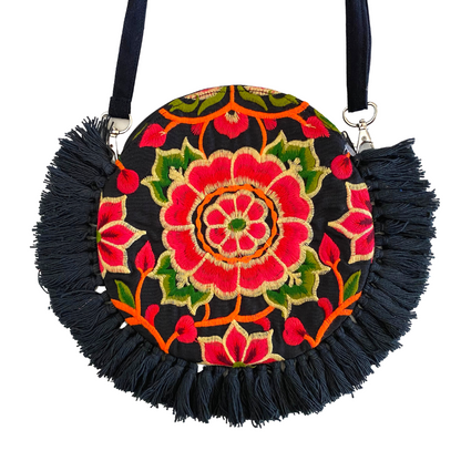 Tassel Crossbody Flor Canteen Bag | Clutch - Thailand