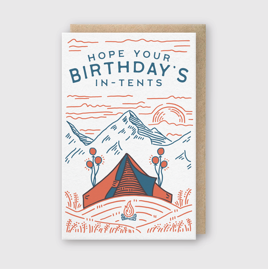 In Tents Birthday Greeting Card