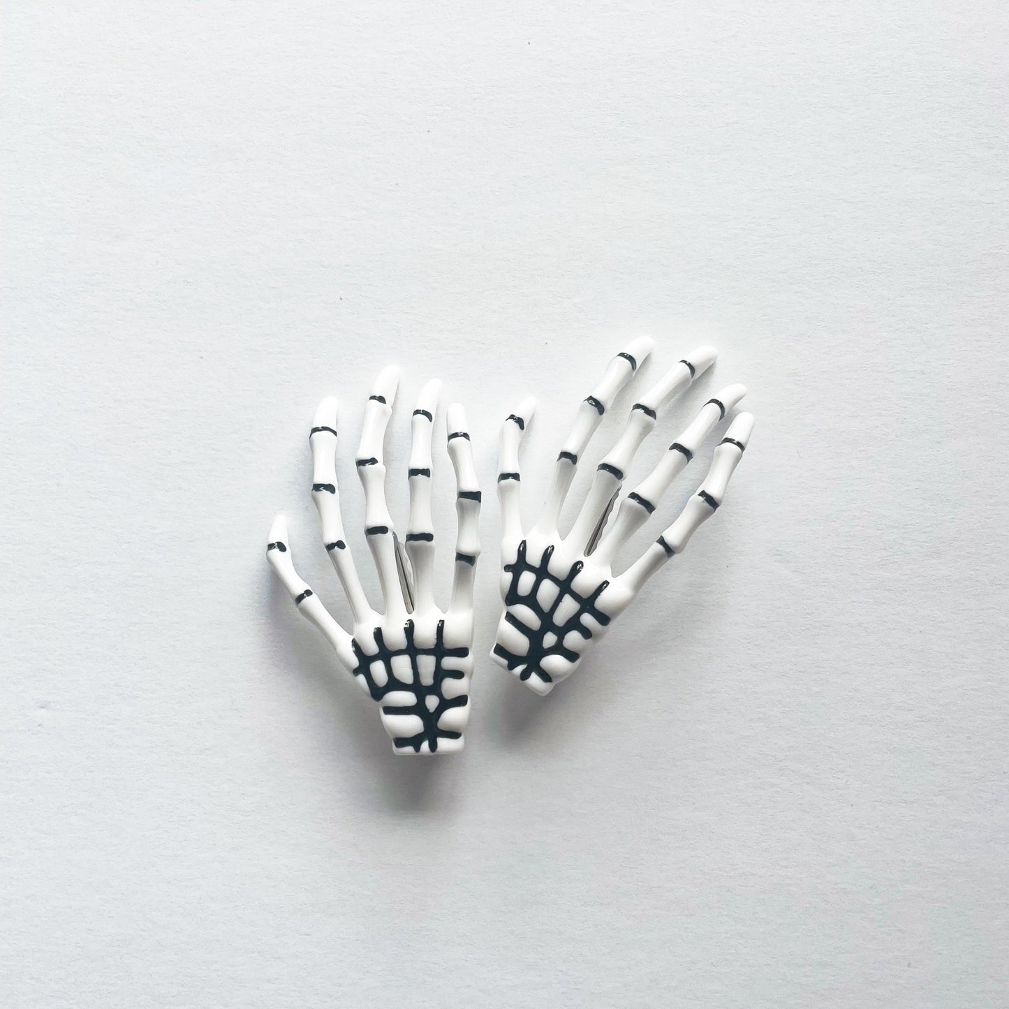 Skeleton Hands Hair Clips
