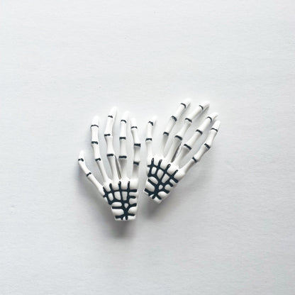 Skeleton Hands Hair Clips