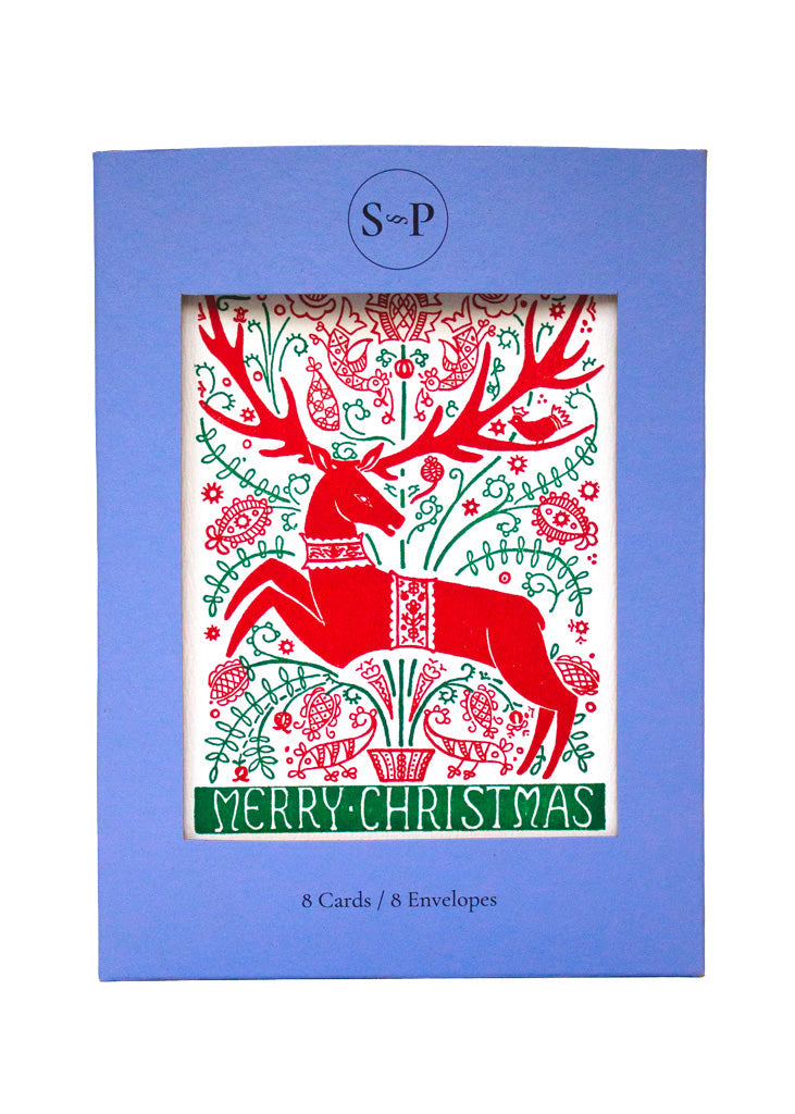 Folk Deer - Holiday Box