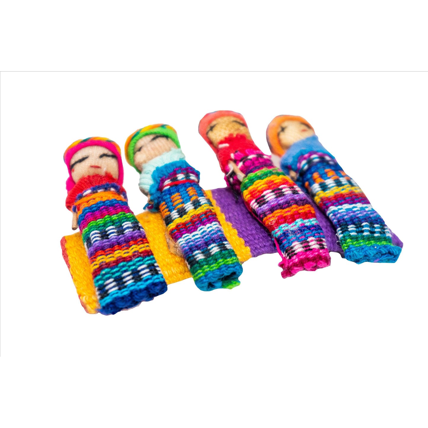 Handmade Worry Doll Boho Hair Clip - Guatemala