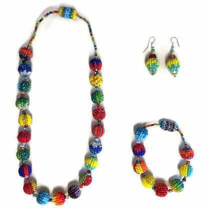 Shiva Magnetic Seed Bead Necklace - Guatemala