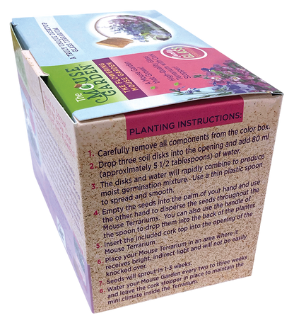 The Flowering Mouse Garden Glass Terrarium with Cork