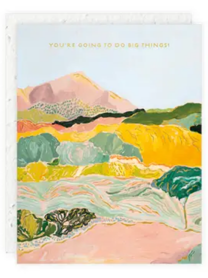 Magical Mountains - Seeded Congratulations Card