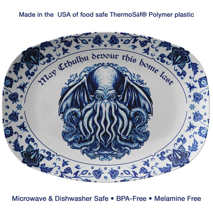 "May Cthulhu Devour This Home Last" 10x14 Serving Platter