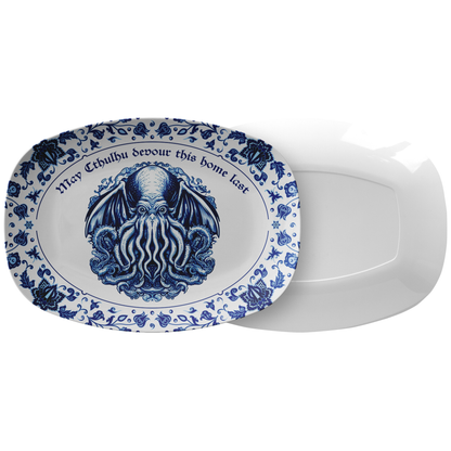 "May Cthulhu Devour This Home Last" 10x14 Serving Platter