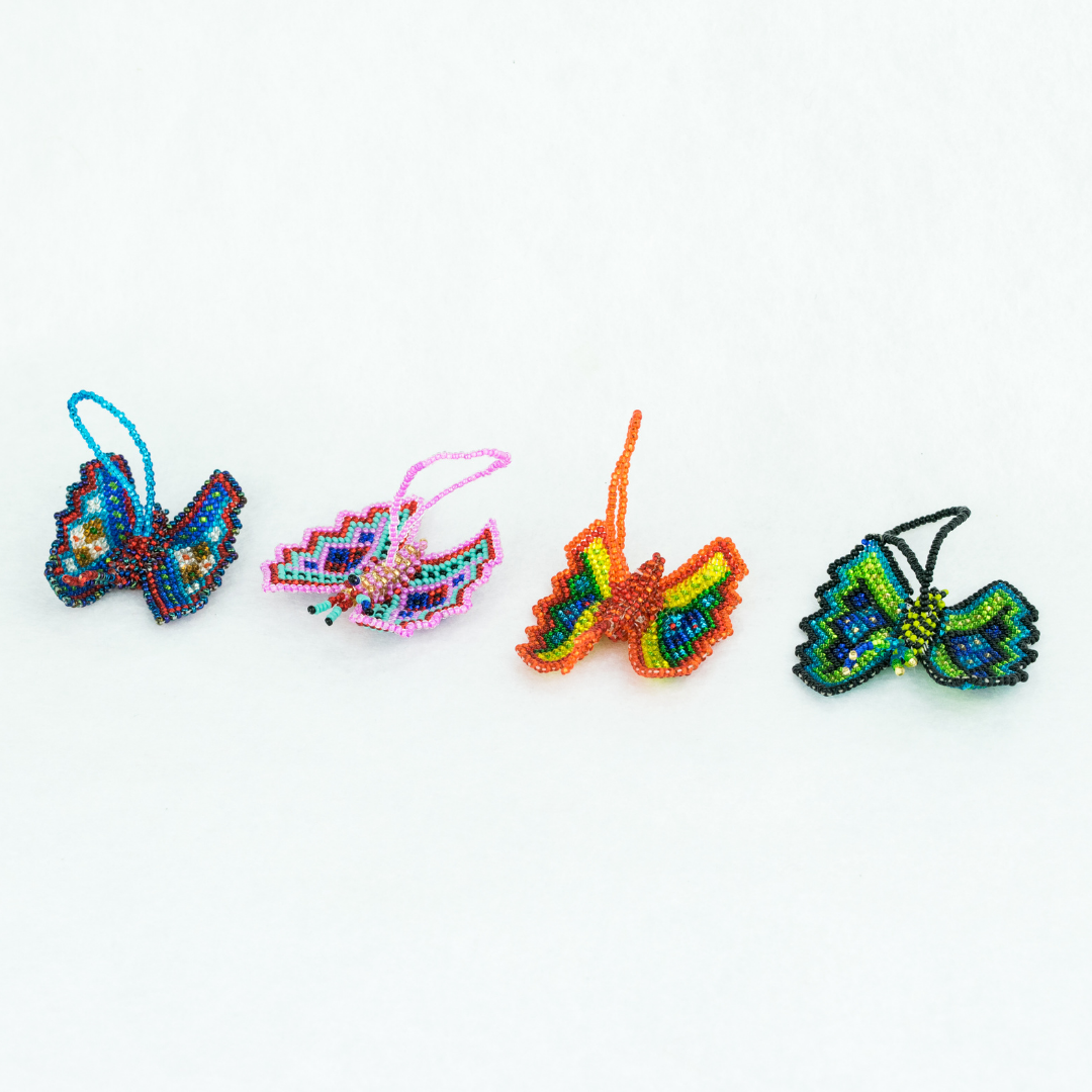 Butterfly Seed Bead Ornament - Guatemala