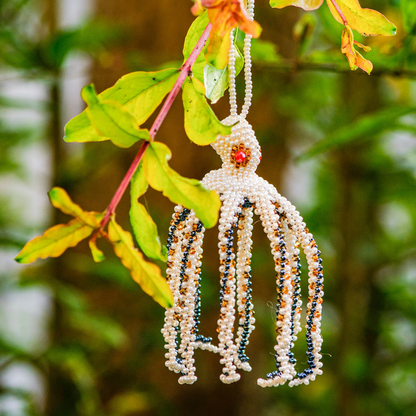 Octopus Seed Bead Ornament - Guatemala
