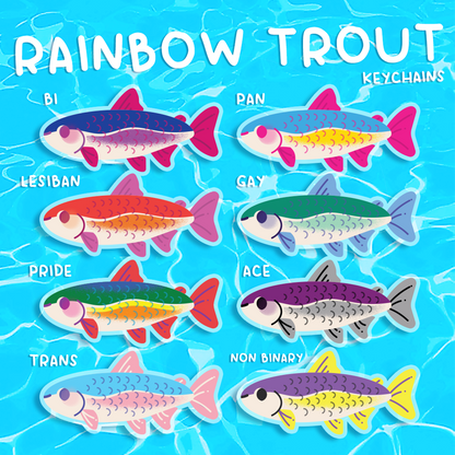 Rainbow Trout Pride Stickers