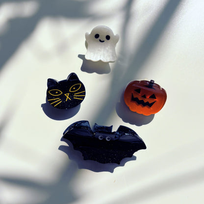 Set of 4 Velvet Claws Mini Spooky Hair Claws | Hair Claw Clip in Giftable Pouch