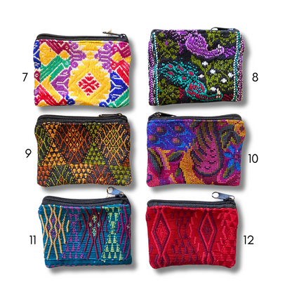 Maya Up-cycled Huipil Cosmetic One-of-a-Kind Bag (X-Small) - Guatemala