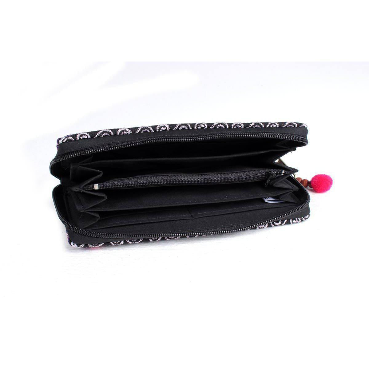 Butterfly Embroidered Wallet - Thailand