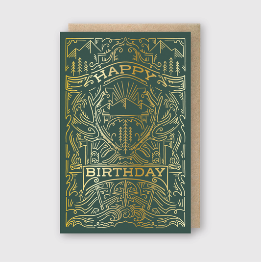 Outdoorsman Birthday Greeting Card