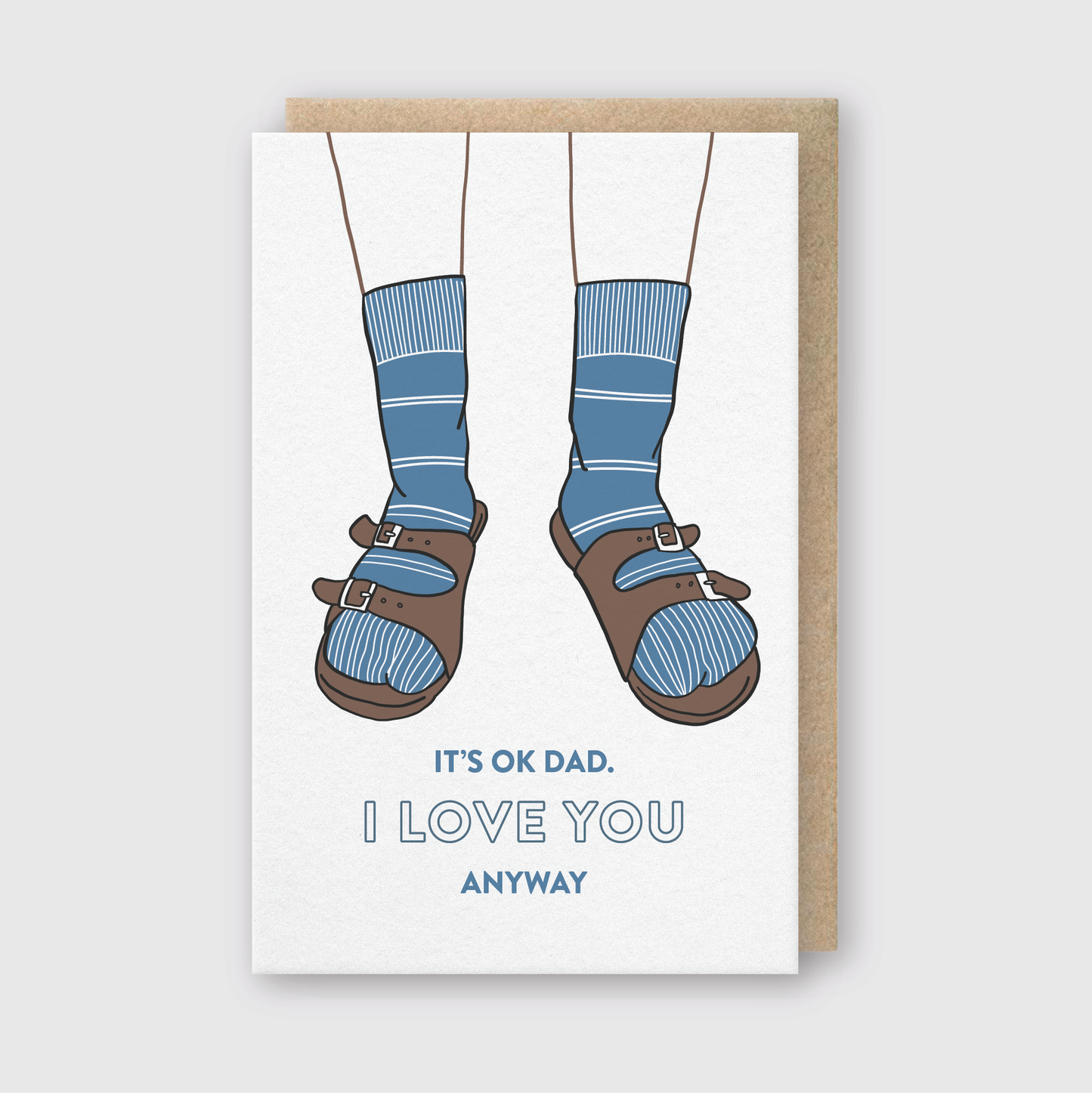 Dad Birkenstocks Greeting Card
