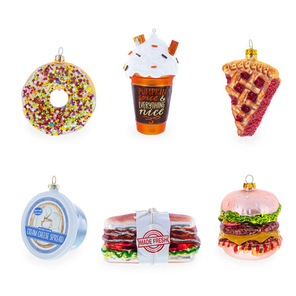 Baguette Bread Glass Christmas Ornament