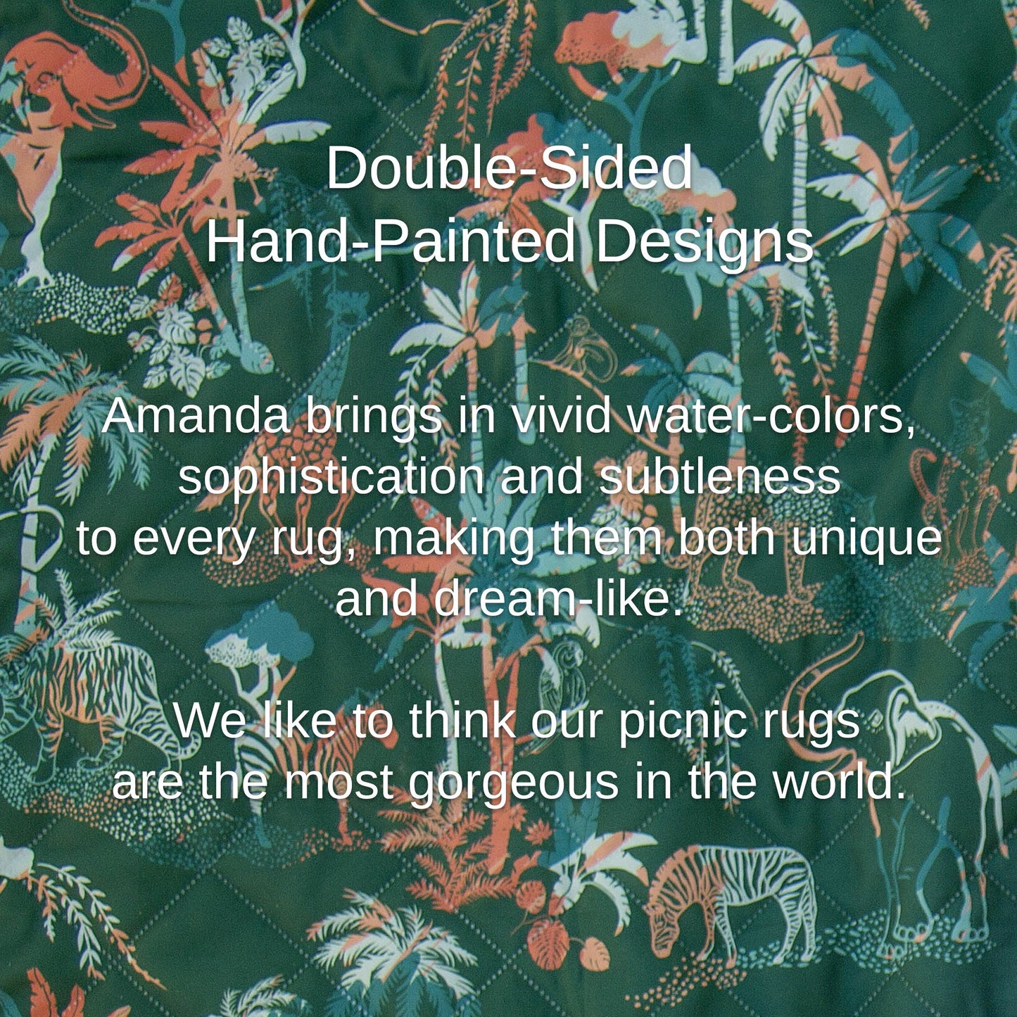 The Shwally Picnic Blanket - Sunny Jungle