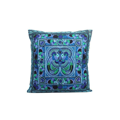 Hmong Bird Embroidered Pillow Cover - Thailand