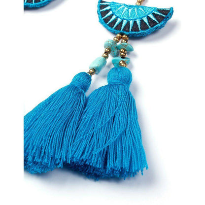 Hmong Stars Tassel Earrings - Thailand