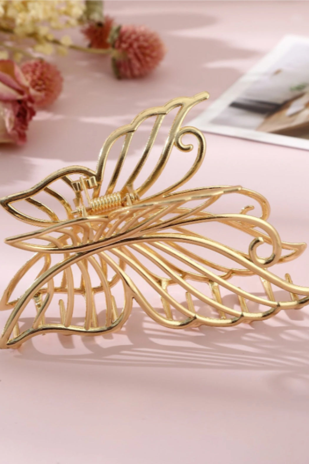 Hollow Out Butterfly Design Hair Clip