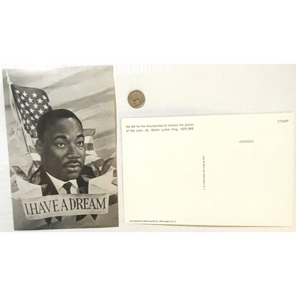 Rare 1960s Martin Luther King Vintage Postcard Collectible