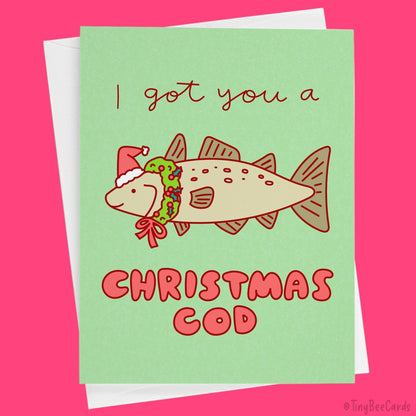 Christmas Cod Card "I got you a Christmas Cod"