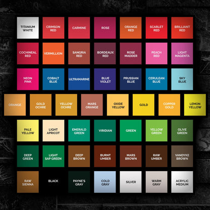 Acrylic Paint Set V2.0 for Wargame Miniatures - NEW FORMULA