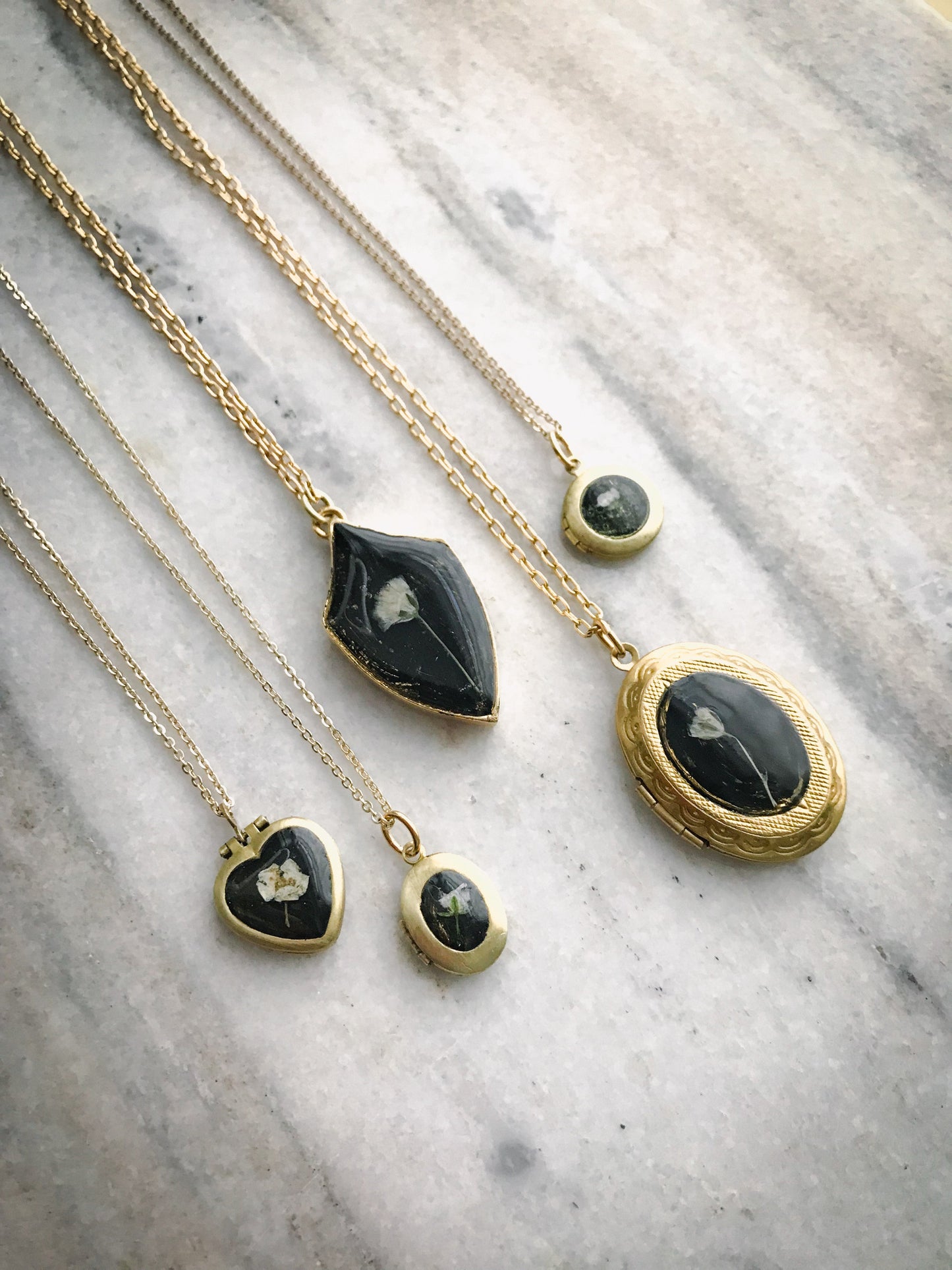 Wildflower Lockets with REAL Flowers