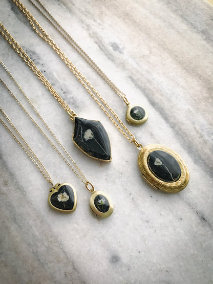 Wildflower Lockets with REAL Flowers