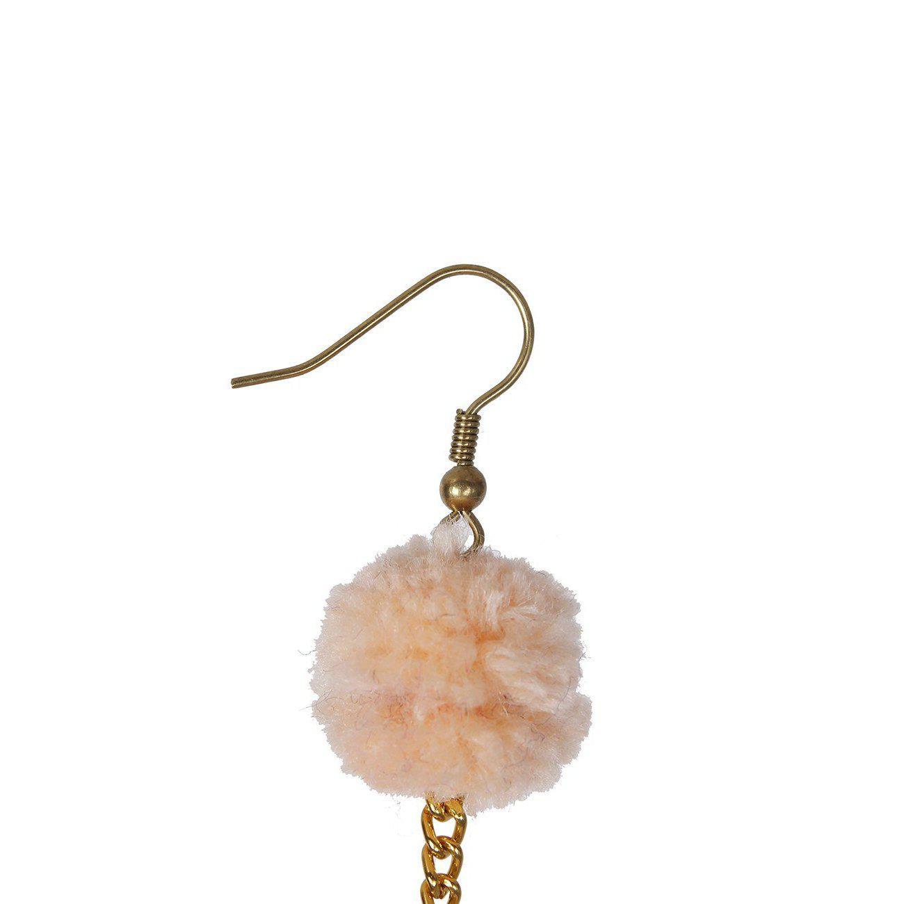 Pom Pom Triple Earrings - Thailand