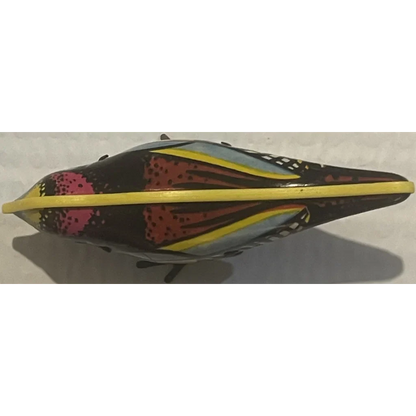 Rare Vintage Tin Pecking Goldfinch Collectible Toy from the 70s 80s