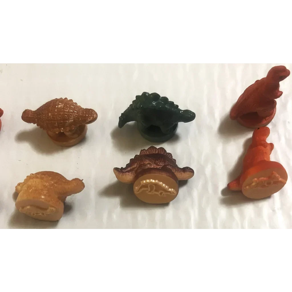 Rare Vintage 1970s Dinosaur Rubber Stamps for Collectors
