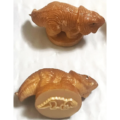 Rare Vintage 1970s Dinosaur Rubber Stamps for Collectors
