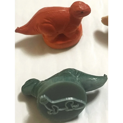 Rare Vintage 1970s Dinosaur Rubber Stamps for Collectors